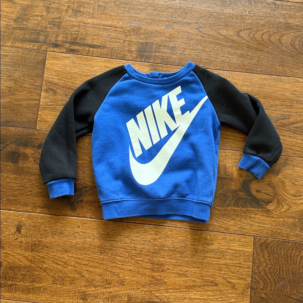 Nike Blue and Blaxk Sweatshirt 24 months